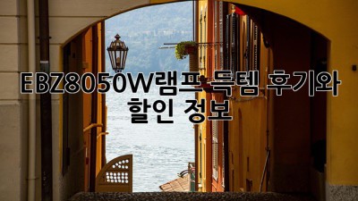 EBZ8050W램프: 득템 후기와 할인 정보! ✨