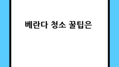 공주 쌍신동 청소, 추가 옵션 뭐가 좋을까? ✨ 완벽 가이드