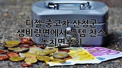 🚗 디젤 중고차, 산청군 생비량면에서 득템 찬스! #놓치면후회 💸
